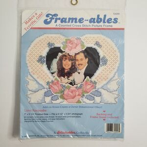 Dimensions Frame-ables Love Keepsake Roses Cross Stitch Kit Picture Frame
